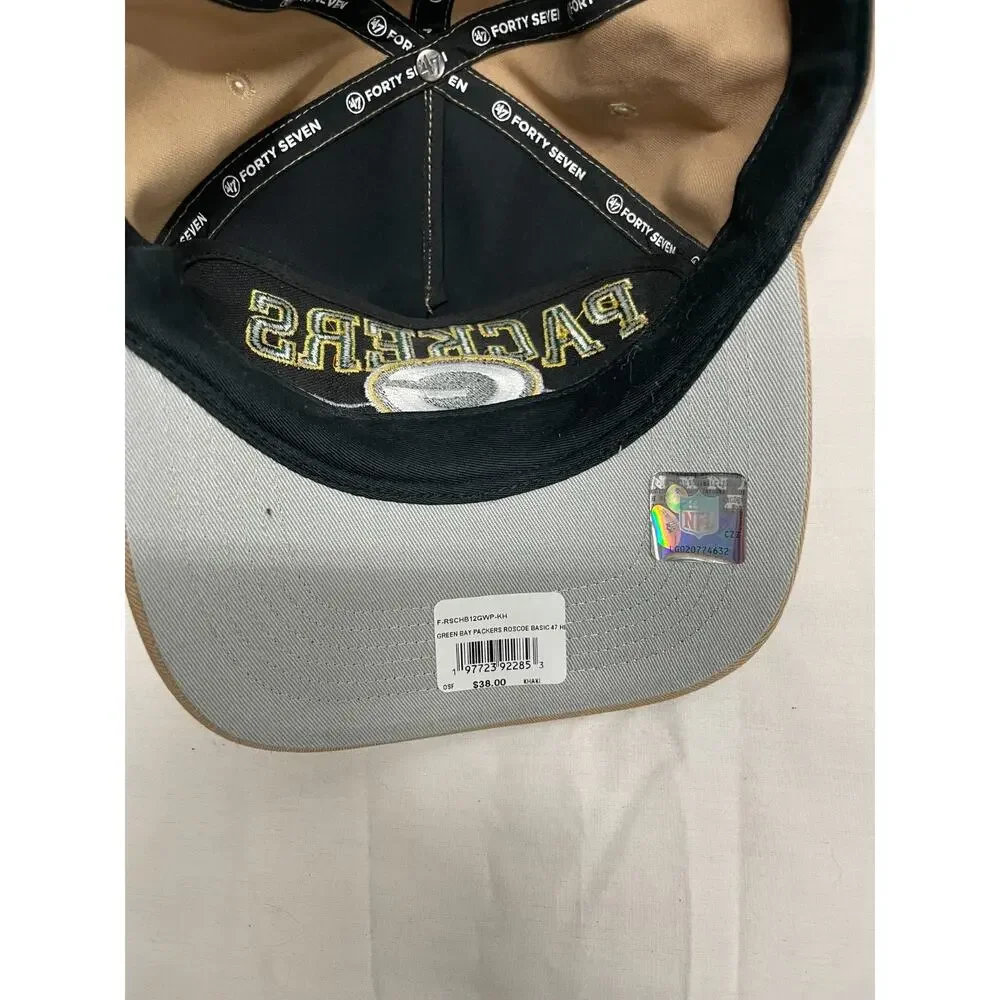 Green Bay Packers Roscoe Basic '47 Hitch Hat Adjustable Back Khaki NWT